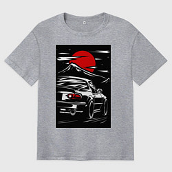 Мужская футболка оверсайз Мазда mx5 miata