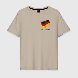 Мужская футболка оверсайз Im German - motto
