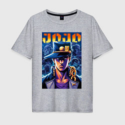 Мужская футболка оверсайз Jojo - Jotaro Kujo ai art