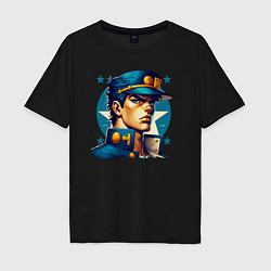 Мужская футболка оверсайз Jojo - Jotaro Kujo ai art