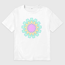 Мужская футболка оверсайз Круговые фигуры