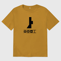 Футболка оверсайз мужская TOA Heavy Industries, цвет: горчичный