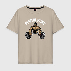 Мужская футболка оверсайз Powerlifting gym