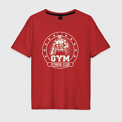 Мужская футболка оверсайз Gym fitness club
