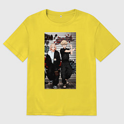 Футболка оверсайз мужская Мандзиро Сано, цвет: желтый