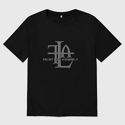 Мужская футболка оверсайз Front Line Assembly - Logo