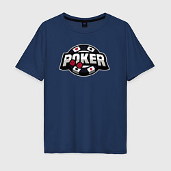 Мужская футболка оверсайз Poker game