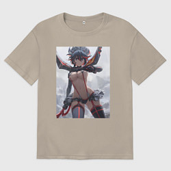 Мужская футболка оверсайз Убей или умри арт