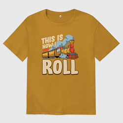 Мужская футболка оверсайз Как я катаюсь