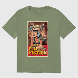 Мужская футболка оверсайз Криминальное чтиво - Ума