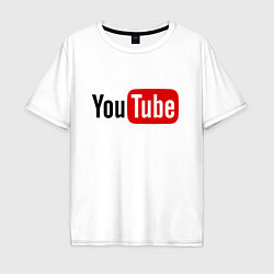 Мужская футболка оверсайз You tube logo