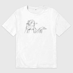 Мужская футболка оверсайз Фрирен волшебница