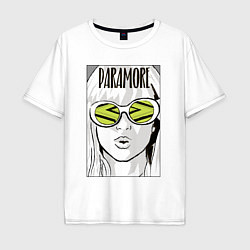 Футболка оверсайз мужская Paramore - Hayley Williams, цвет: белый
