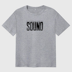 Мужская футболка оверсайз В начале был звук