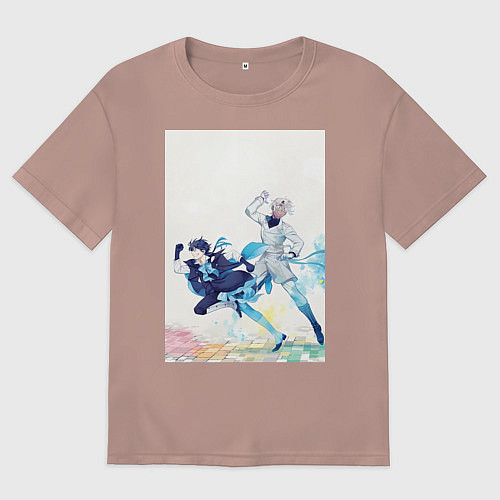 Мужская футболка оверсайз Ванитас Ной Архивист / Пыльно-розовый – фото 1