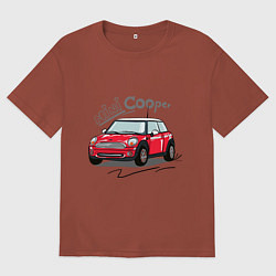 Мужская футболка оверсайз Mini Cooper