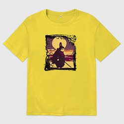 Футболка оверсайз мужская Защитник священных земель, цвет: желтый