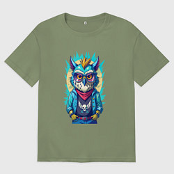 Мужская футболка оверсайз Роскошная сова