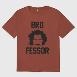 Мужская футболка оверсайз Эйнштейн брофессор