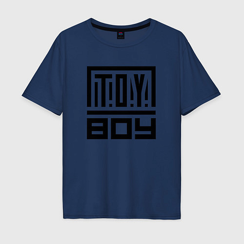 Мужская футболка оверсайз TOY - Official merch / Тёмно-синий – фото 1