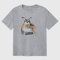 Мужская футболка оверсайз Каракет кот Шлепа блоггер