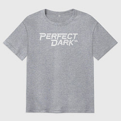 Мужская футболка оверсайз Perfect dark logo