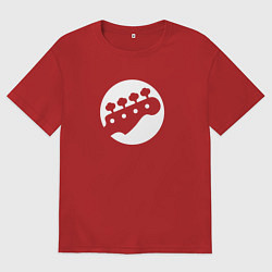 Мужская футболка оверсайз Голова бас-гитары