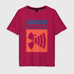 Футболка оверсайз мужская Depeche Mode - Music for the masses merch, цвет: маджента