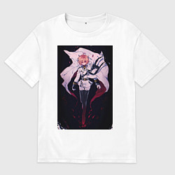 Мужская футболка оверсайз Последний Серафим Микаэла Хякуя вампир