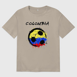 Мужская футболка оверсайз Сборная Колумбии
