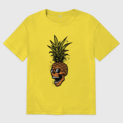 Мужская футболка оверсайз Ананасовая голова