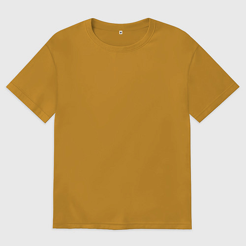 Мужская футболка оверсайз Флаг российской империи и герб патриоты / Горчичный – фото 1