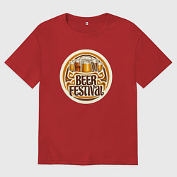 Мужская футболка оверсайз Фестиваль пива