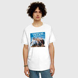 Футболка оверсайз мужская The office poster, цвет: белый — фото 2