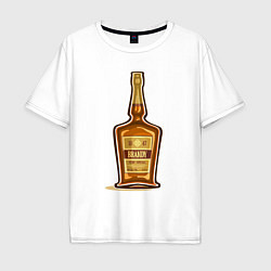 Мужская футболка оверсайз Brandy bottle