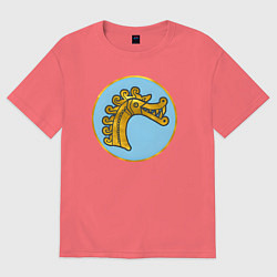 Футболка оверсайз мужская Даны из Total War: Attila, цвет: коралловый