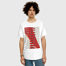 Футболка оверсайз мужская Mitsubishi Lancer Evolution, цвет: белый — фото 2