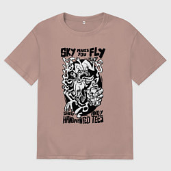 Мужская футболка оверсайз Небо зовёт летать