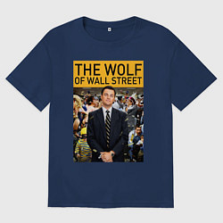 Мужская футболка оверсайз The wolf of wall street - Leo