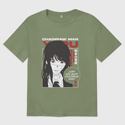 Мужская футболка оверсайз Человек-бензопила Юру Yuru