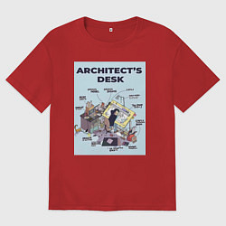 Мужская футболка оверсайз Будни архитектора