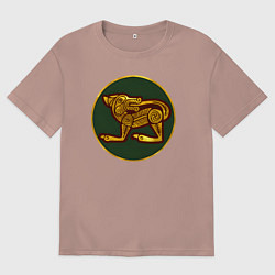 Футболка оверсайз мужская Эбданы из Total War: Attila, цвет: пыльно-розовый