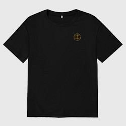 Мужская футболка оверсайз За веру царя Николая 2 и триединую Русь НИКА желта