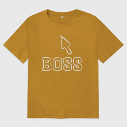 Мужская футболка оверсайз Босс