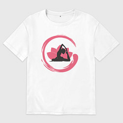 Мужская футболка оверсайз Lotus yoga