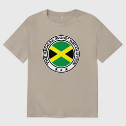 Мужская футболка оверсайз Регги революция