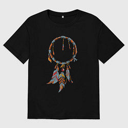 Мужская футболка оверсайз Амулет ловец снов