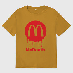 Футболка оверсайз мужская Mcdeath, цвет: горчичный