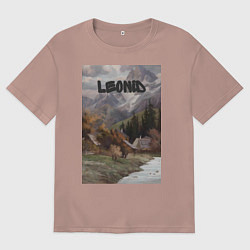 Мужская футболка оверсайз Leonid деревушка