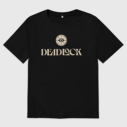 Мужская футболка оверсайз Deadlock logo